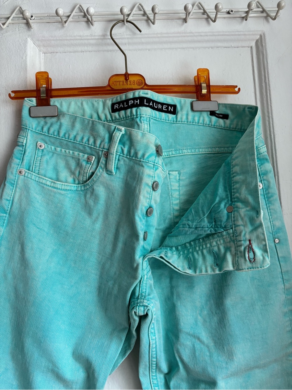 Ralph Lauren Turquoise Slim Jeans Size 30/32